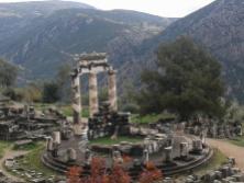 Athena's sanctuary in Delphi, Greece